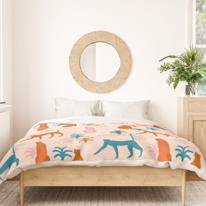 Rainbow cheetahs Duvet Cover Gallery Image 3