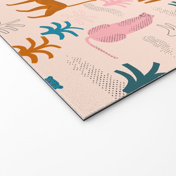Rainbow cheetahs Welcome Mat Gallery Image 2
