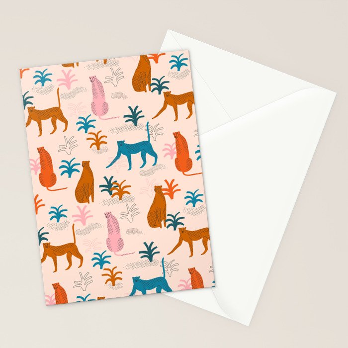 Rainbow cheetahs Stationery Card Gallery Image 2