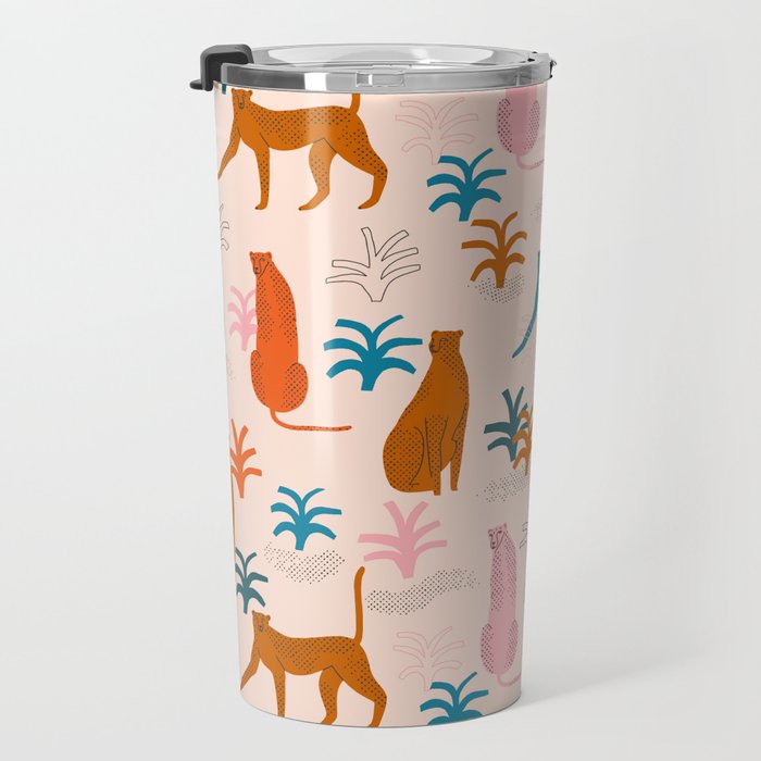 Rainbow cheetahs Travel Mug Gallery Image 3