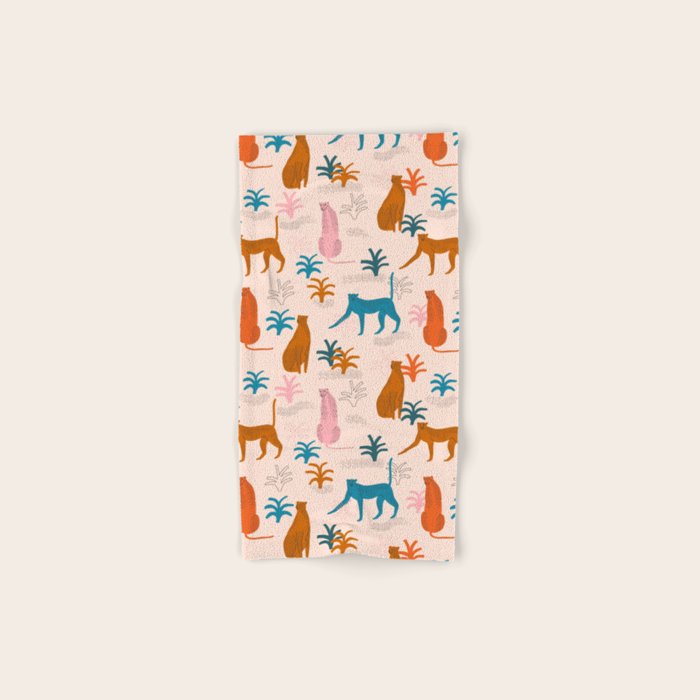 Rainbow cheetahs Bath Towel Gallery Image 1