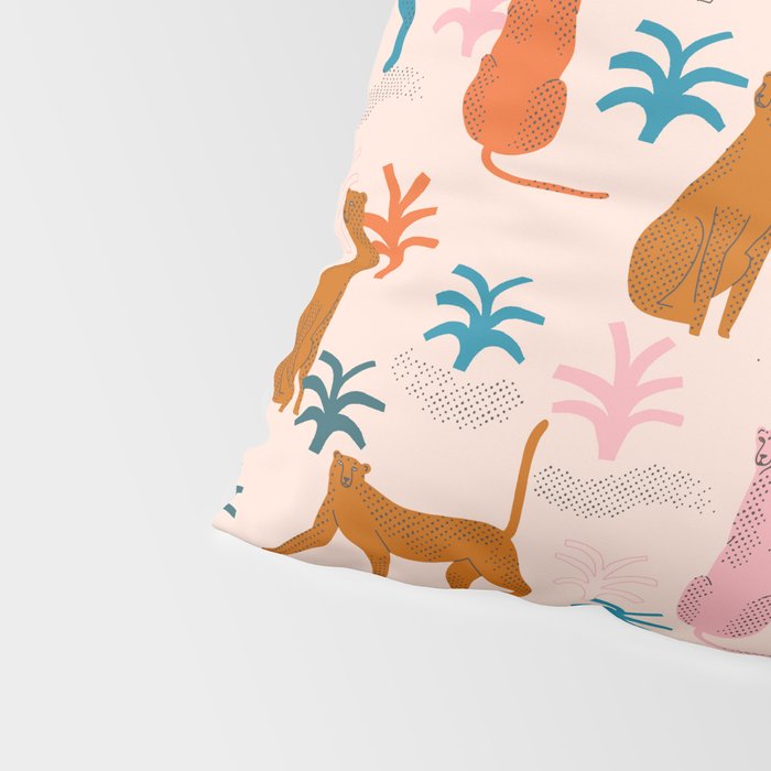Rainbow cheetahs Pillow Sham Gallery Image 4