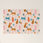 Rainbow cheetahs Welcome Mat Gallery Image 1