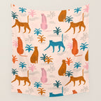 Rainbow cheetahs Wall Tapestry Gallery Image 4