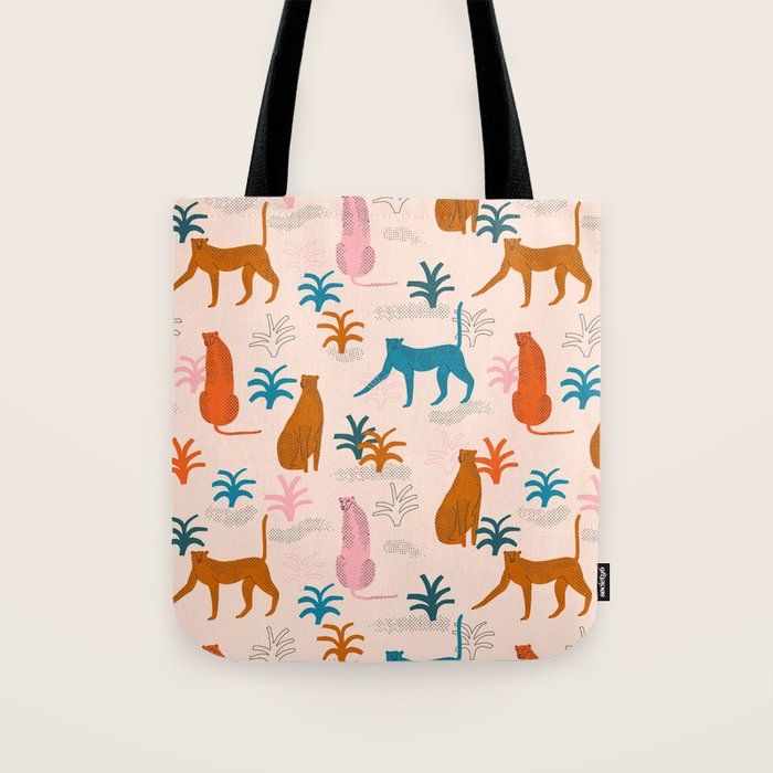 Rainbow cheetahs Tote Bag Gallery Image 1