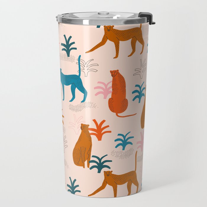 Rainbow cheetahs Travel Mug Gallery Image 2