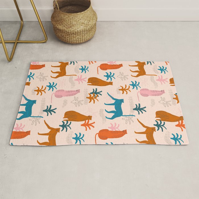 Rainbow cheetahs Rug Gallery Image 1