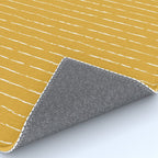 Lines II (Mustard Yellow) Rug Gallery Image 4