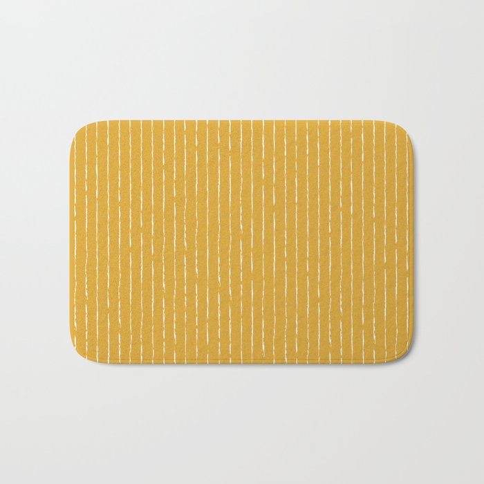 Lines II (Mustard Yellow) Bath Mat Gallery Image 1