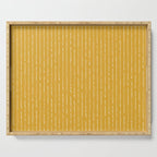 Lines II (Mustard Yellow) Serving Tray Gallery Image 1