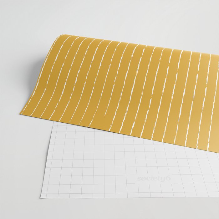 Lines II (Mustard Yellow) Wrapping Paper Gallery Image 2