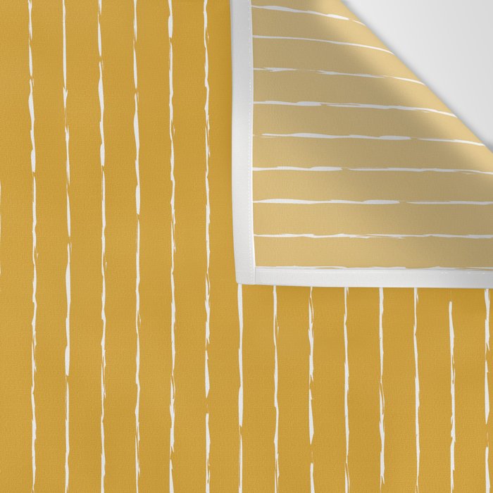 Lines II (Mustard Yellow) Wall Tapestry Gallery Image 3