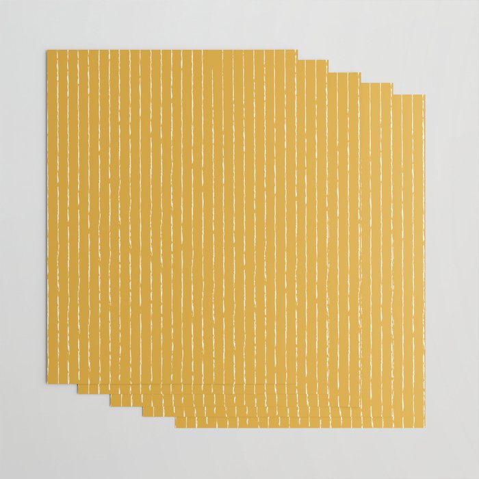 Lines II (Mustard Yellow) Wrapping Paper Gallery Image 3