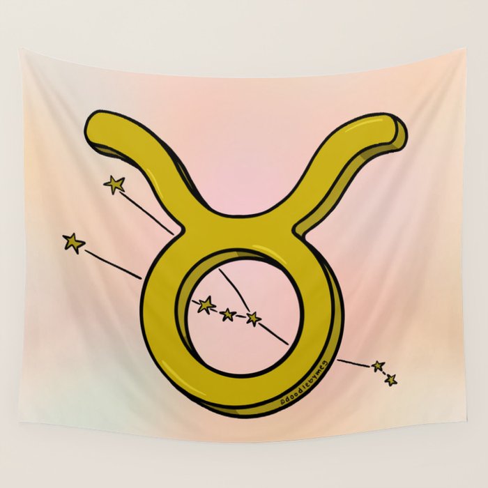 Taurus Symbol Wall Tapestry Gallery Image 4