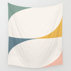 Almond Abstract X Wall Tapestry Gallery Image 4