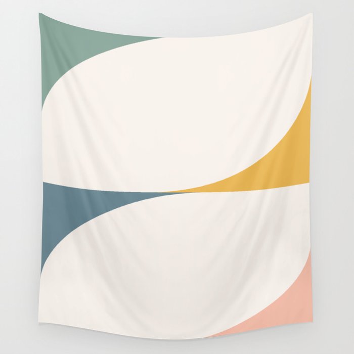 Almond Abstract X Wall Tapestry Gallery Image 4