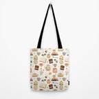 Gouache Books and Tea Tote Bag Gallery Image 2