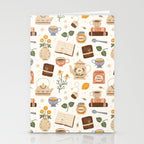 Gouache Books and Tea Stationery Card Gallery Image 2