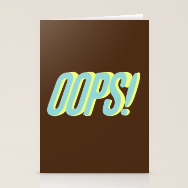 Oops Stationery Card Gallery Image 2