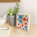 Retro Fun Floral - Rainbow color Mini Art Print Gallery Image 2