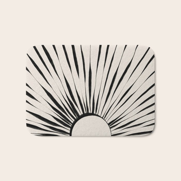 Minimal Sunrise / Sunset Bath Mat Gallery Image 1
