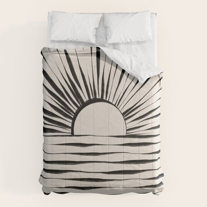 Minimal Sunrise / Sunset Comforter Gallery Image 6