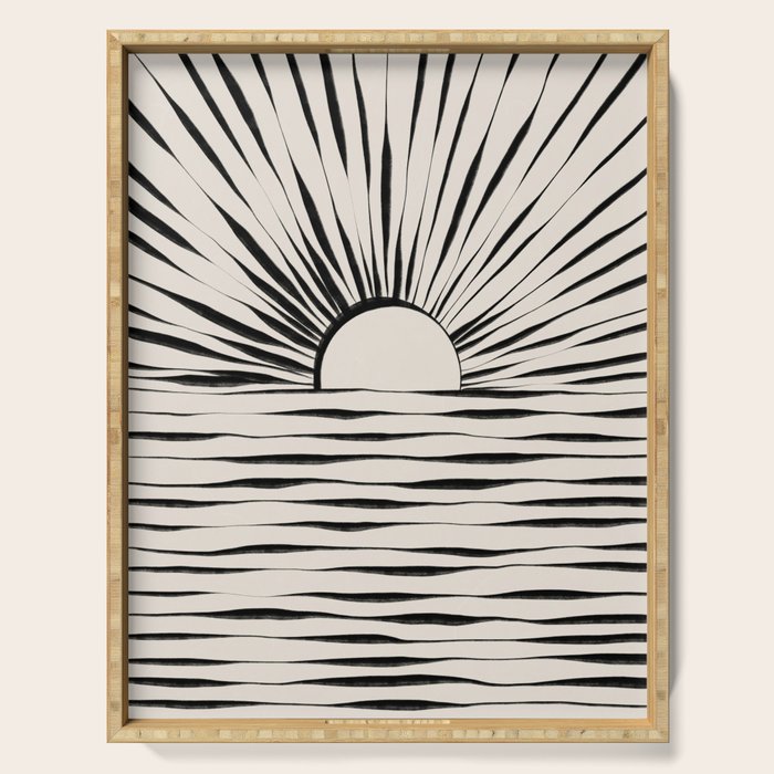 Minimal Sunrise / Sunset Serving Tray Gallery Image 1