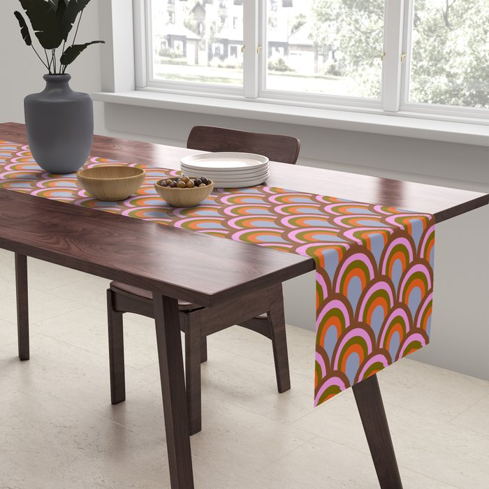 Retro Rainbow Arches Table Runner Gallery Image 2