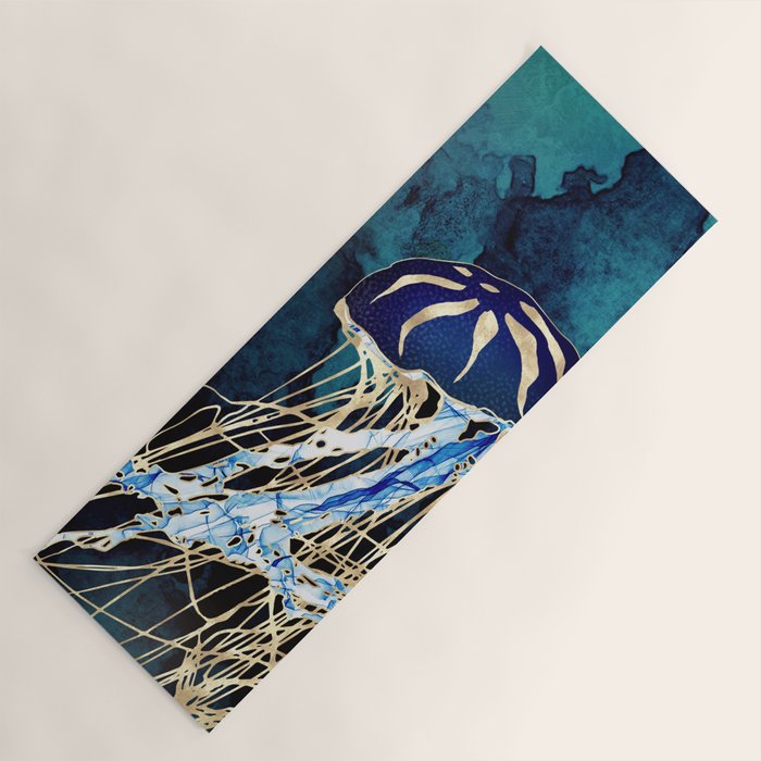 Metallic Jellyfish III Yoga Mat Gallery Image 1
