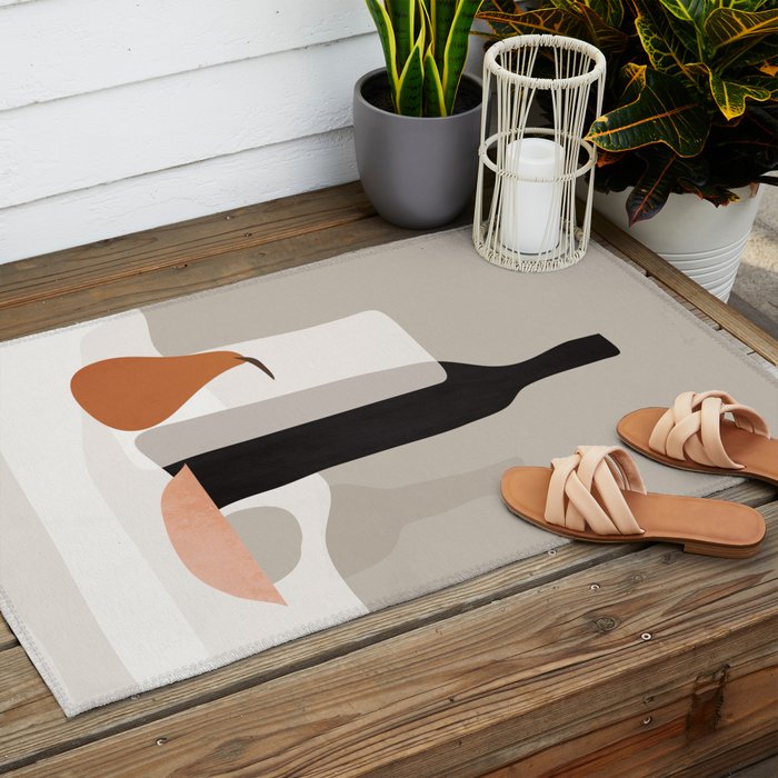 Minimalist Still Life 2 Outdoor Rug Gallery Image 2