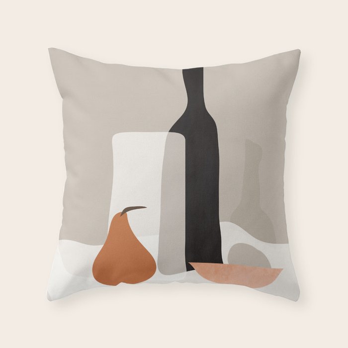 Minimalist Still Life 2 Throw Pillow Gallery Image 6
