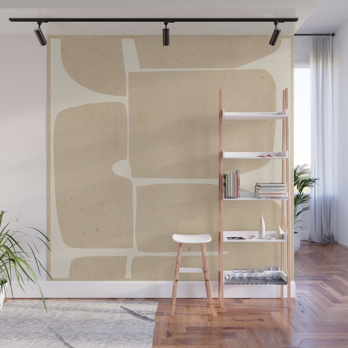 Modern Abstract Minimal Shapes 215 Wall Mural Gallery Image 1