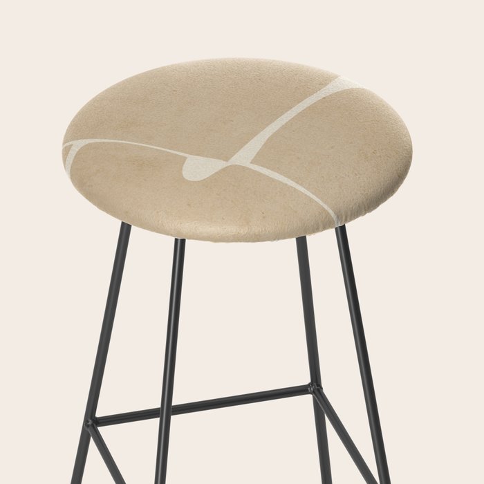 Modern Abstract Minimal Shapes 215 Stool Gallery Image 2