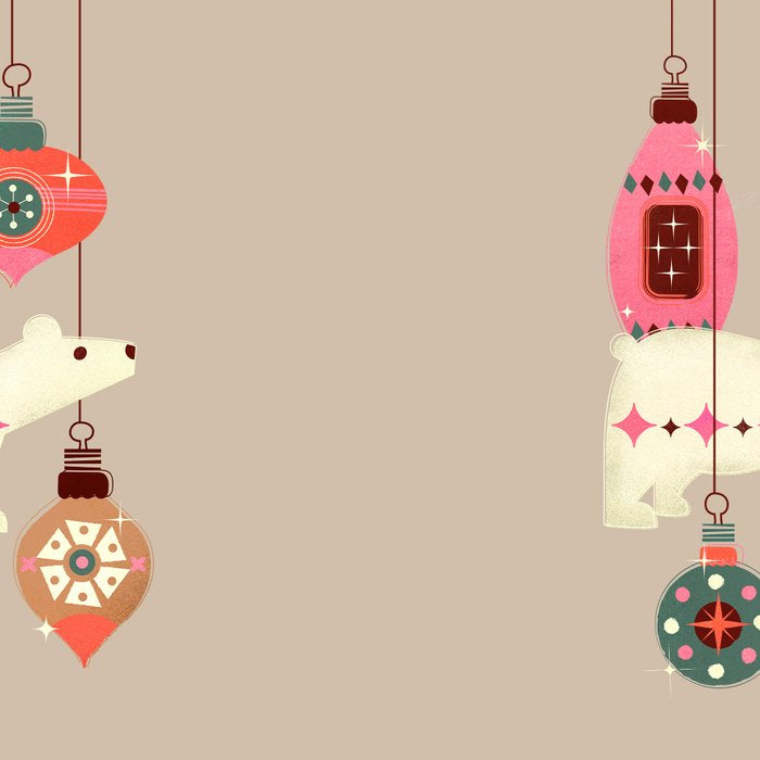 Festive Baubles With A Polar Bear Coffee Mug Gallery Image 2