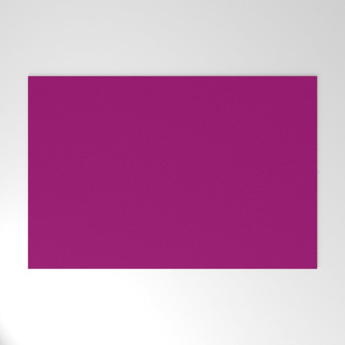 NOW MAGENTA SOLID COLOR Welcome Mat Gallery Image 1