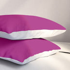 NOW MAGENTA SOLID COLOR Pillow Sham Gallery Image 3