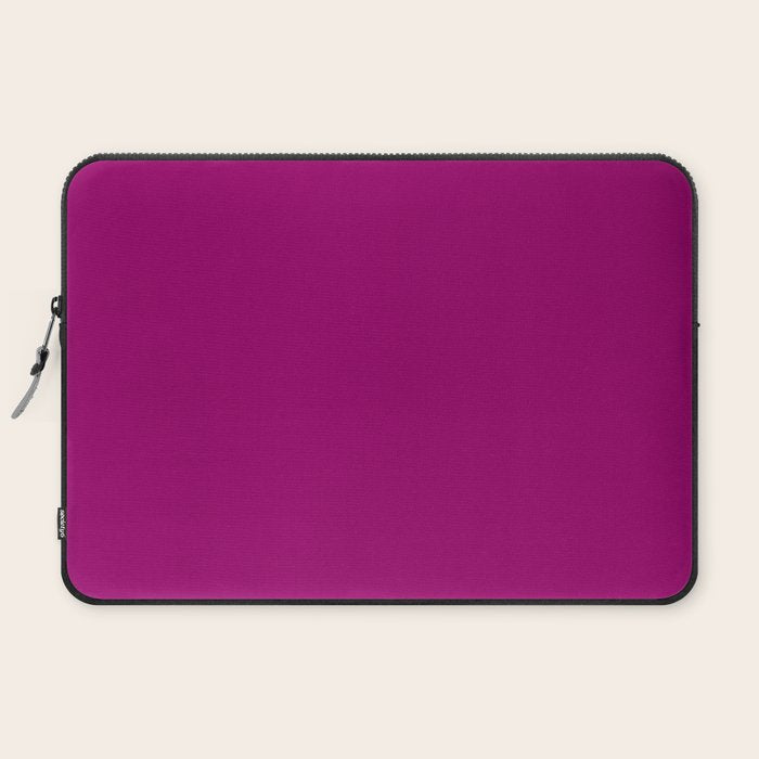 NOW MAGENTA SOLID COLOR Laptop Sleeve Gallery Image 2