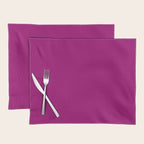 NOW MAGENTA SOLID COLOR Placemat Gallery Image 1