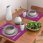 NOW MAGENTA SOLID COLOR Placemat Gallery Image 2
