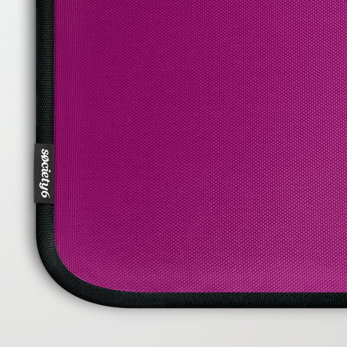 NOW MAGENTA SOLID COLOR Laptop Sleeve Gallery Image 3