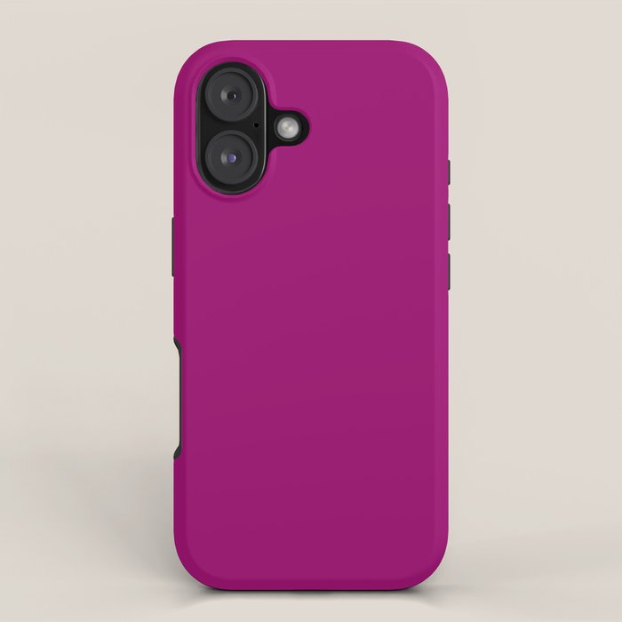 NOW MAGENTA SOLID COLOR iPhone Case Gallery Image 1