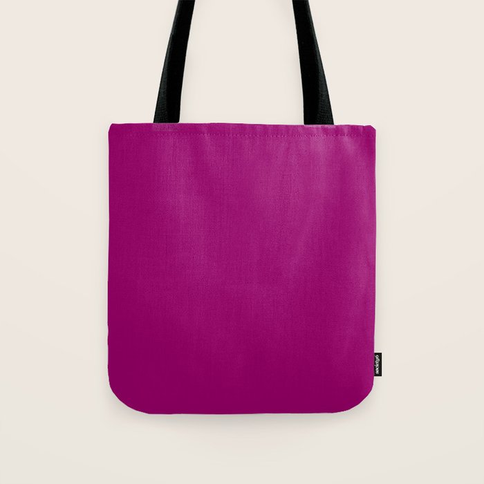 NOW MAGENTA SOLID COLOR Tote Bag Gallery Image 1