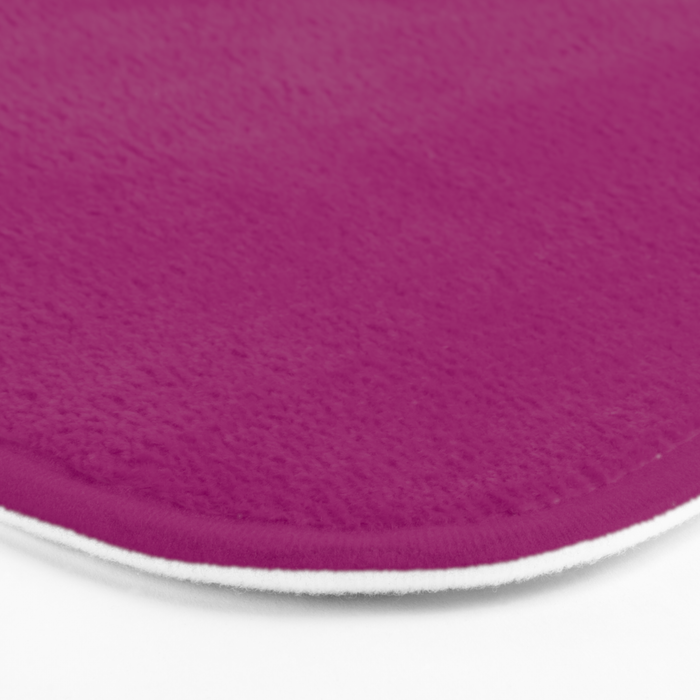 NOW MAGENTA SOLID COLOR Bath Mat Gallery Image 3
