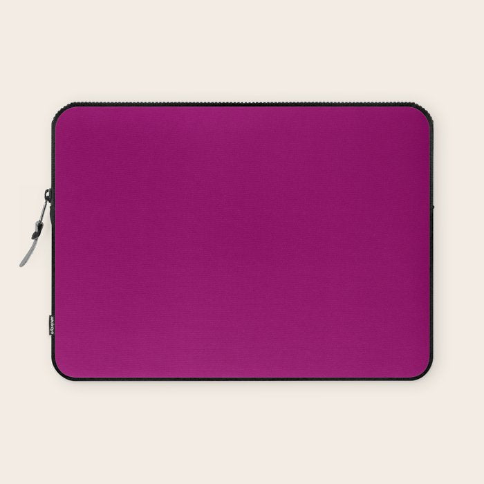 NOW MAGENTA SOLID COLOR Laptop Sleeve Gallery Image 1