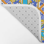 Summer ,Sicilian tiles ,citrus,lemons Mediterranean Pattern  Bath Mat Gallery Image 2