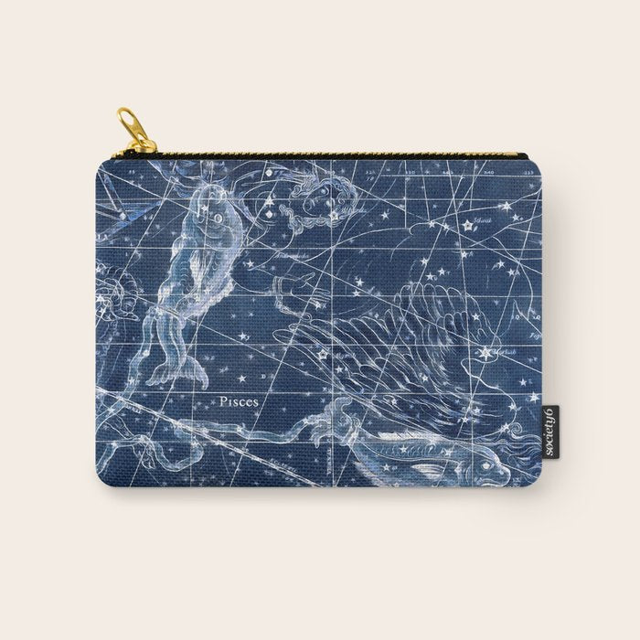 Pisces sky star map Carry All Pouch Gallery Image 1