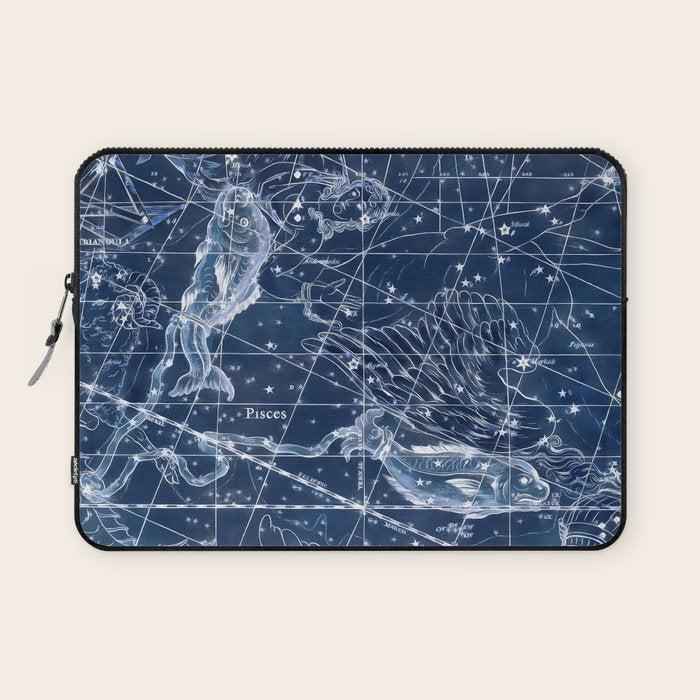 Pisces sky star map Laptop Sleeve Gallery Image 1