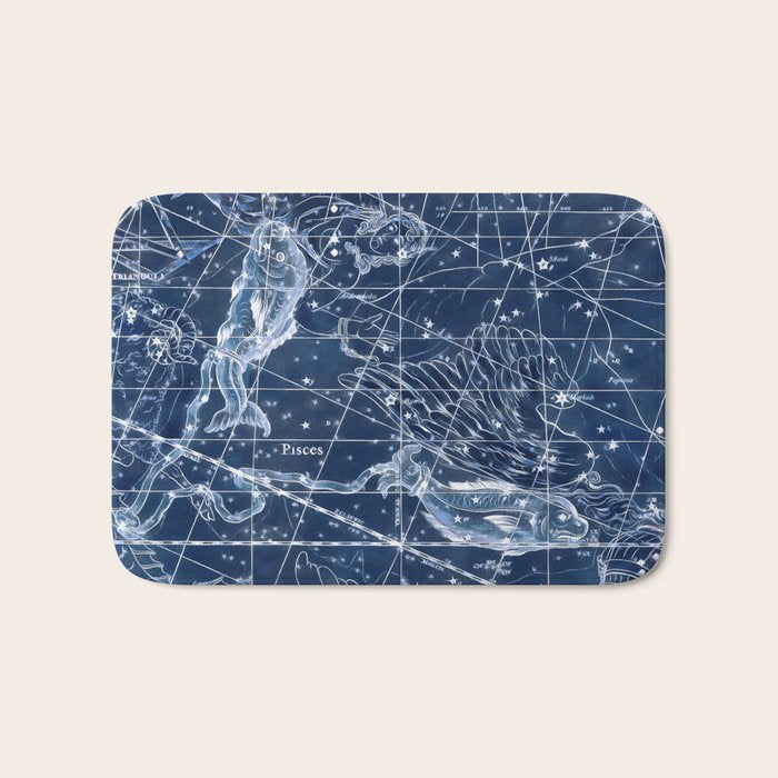 Pisces sky star map Bath Mat Gallery Image 1