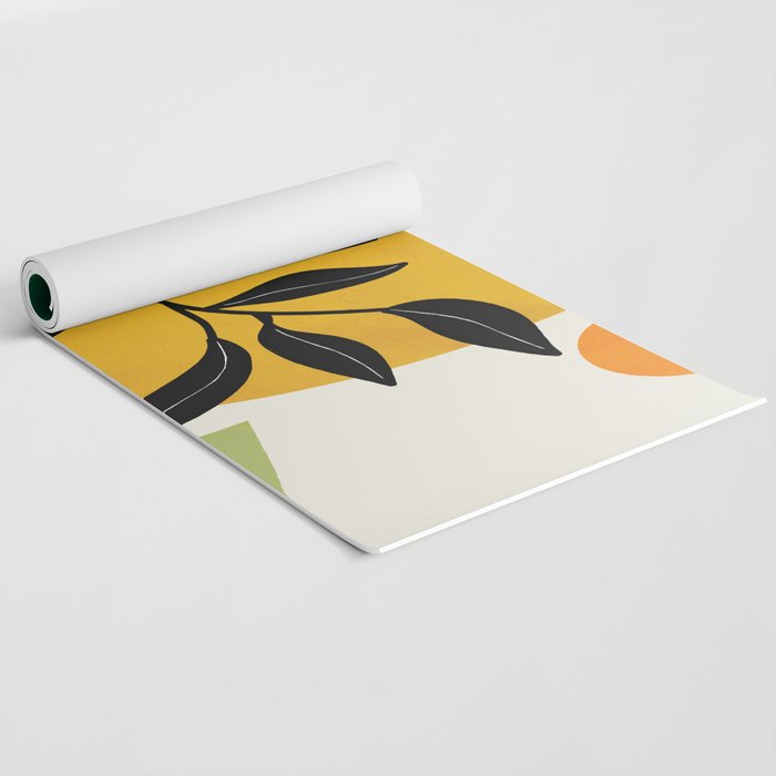 Abstract Organic Shapes and Leaves 2 Yoga Mat Gallery Image 2