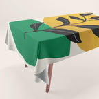 Abstract Organic Shapes and Leaves 2 Tablecloth Gallery Image 1